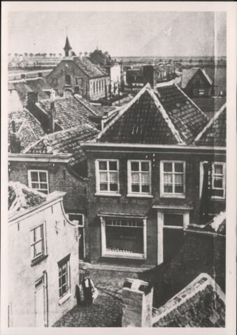 gezicht op dorp en r.k.kerk tijdedns bezoek eleanor roosevelt, 20 juni 1950